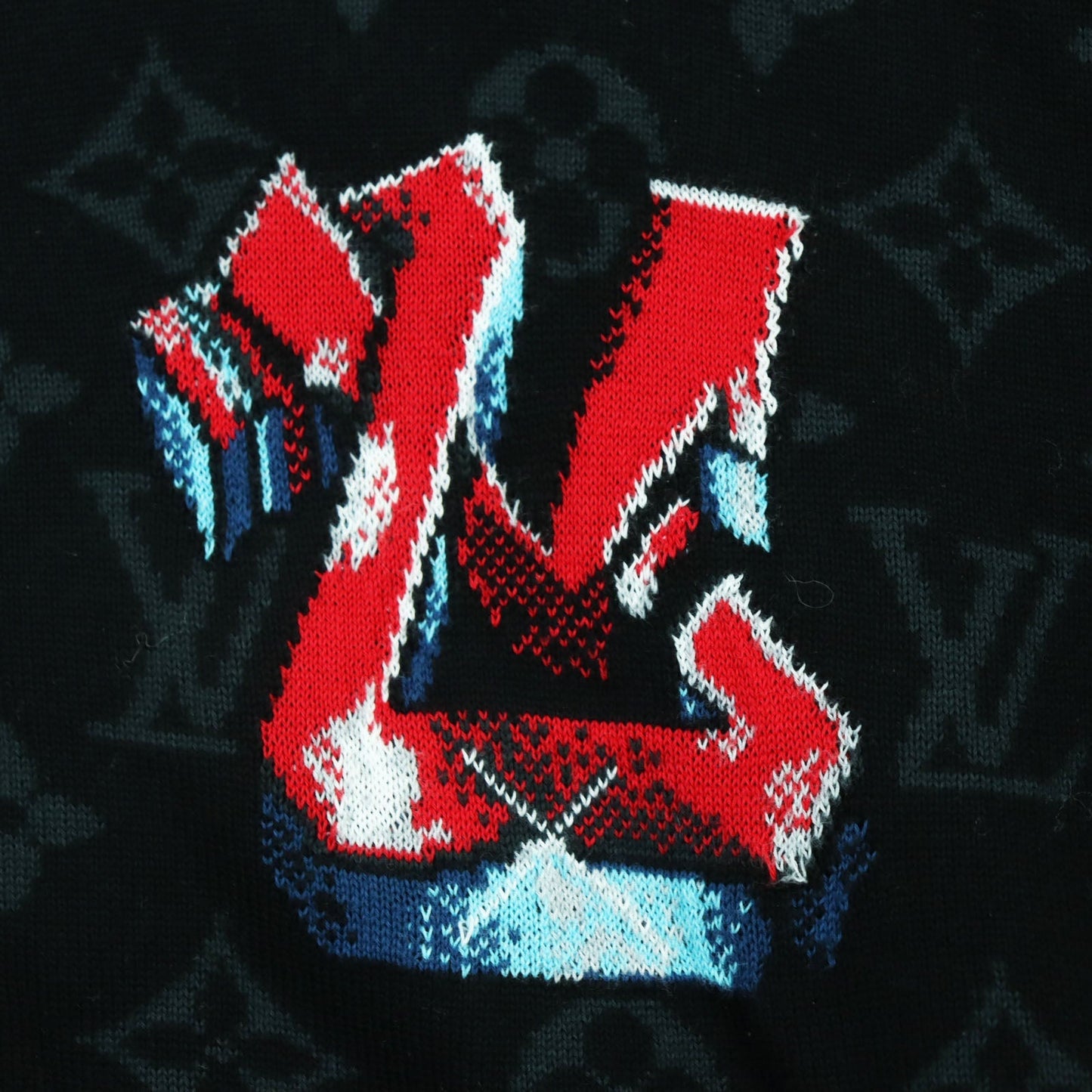 LOUIS VUITTON Blouson Main: 100% cotton black LV Graffiti Zip Blouson mens M