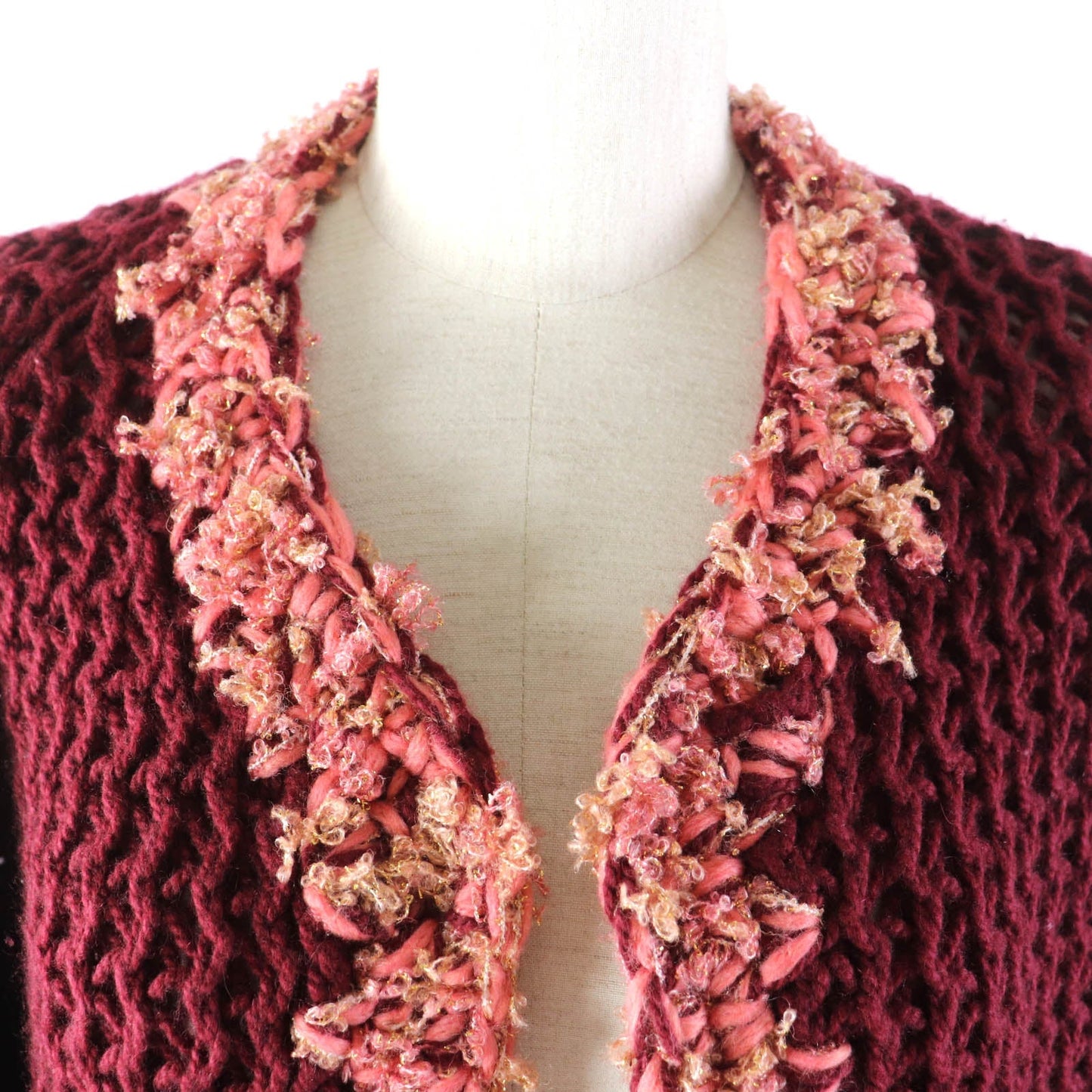 Chanel Cashmere Wool COCO Mark Knit Cardigan Classic Flap Tote