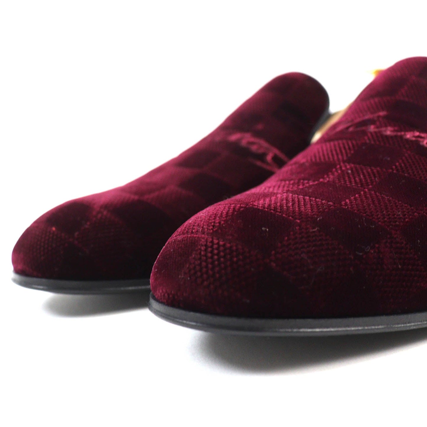 LOUIS VUITTON loafers velvet Bordeaux Auteuil line mens 7