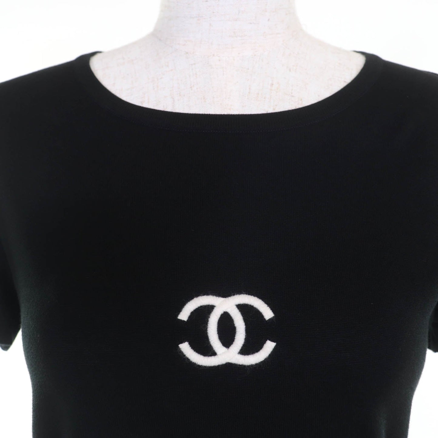Chanel COCO Mark Cotton Knit Top Handbag