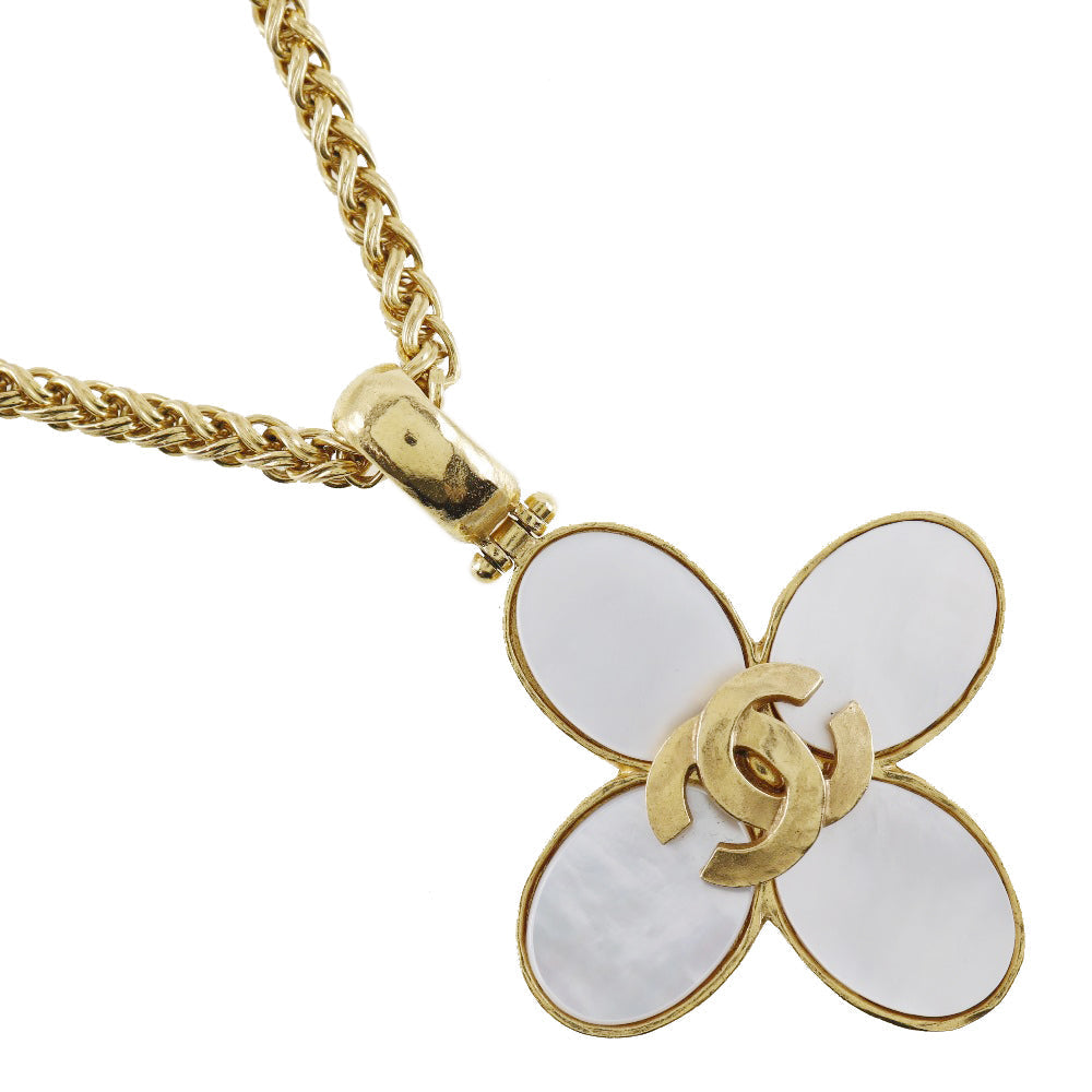 Chanel Chanel Coco Necklace Flower G Mack x S French Made 95A 108g COCO Mark A-ranked quality cloth