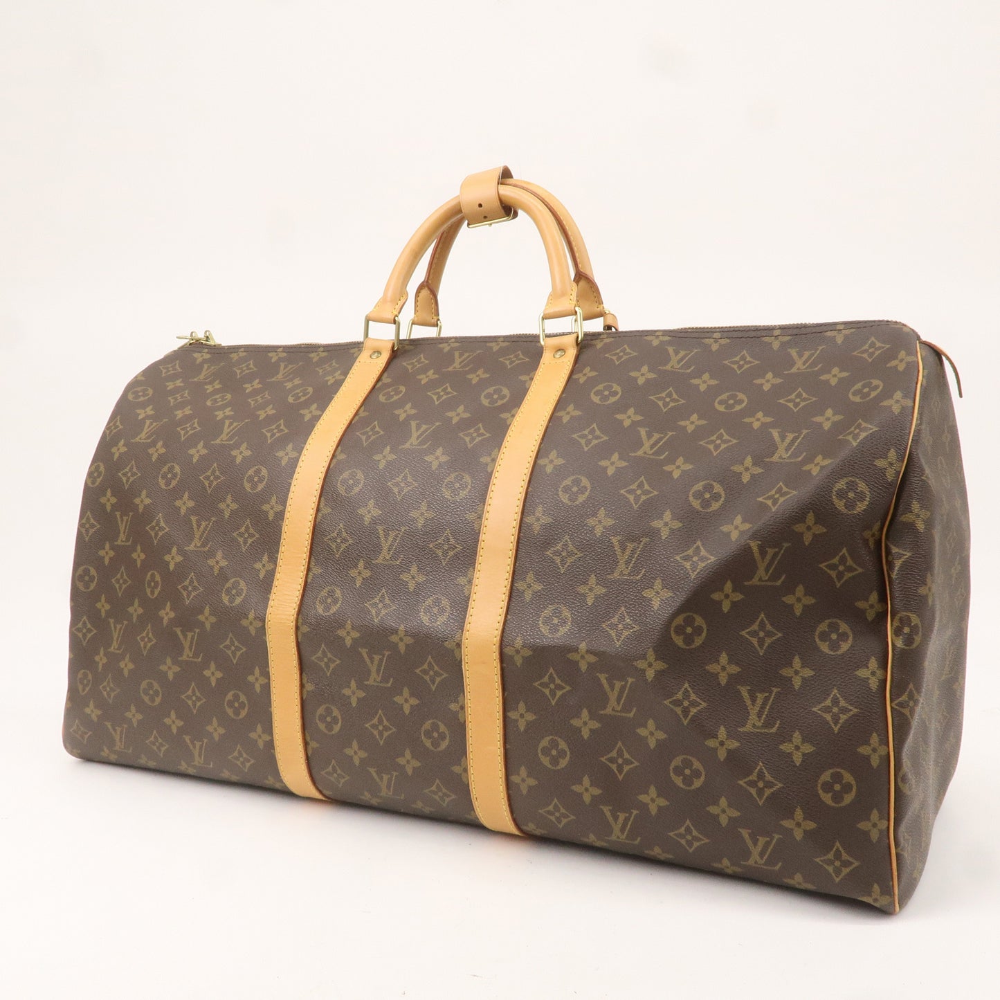 Louis Vuitton Monogram Keep All 60 Boston Bag Brown M41422