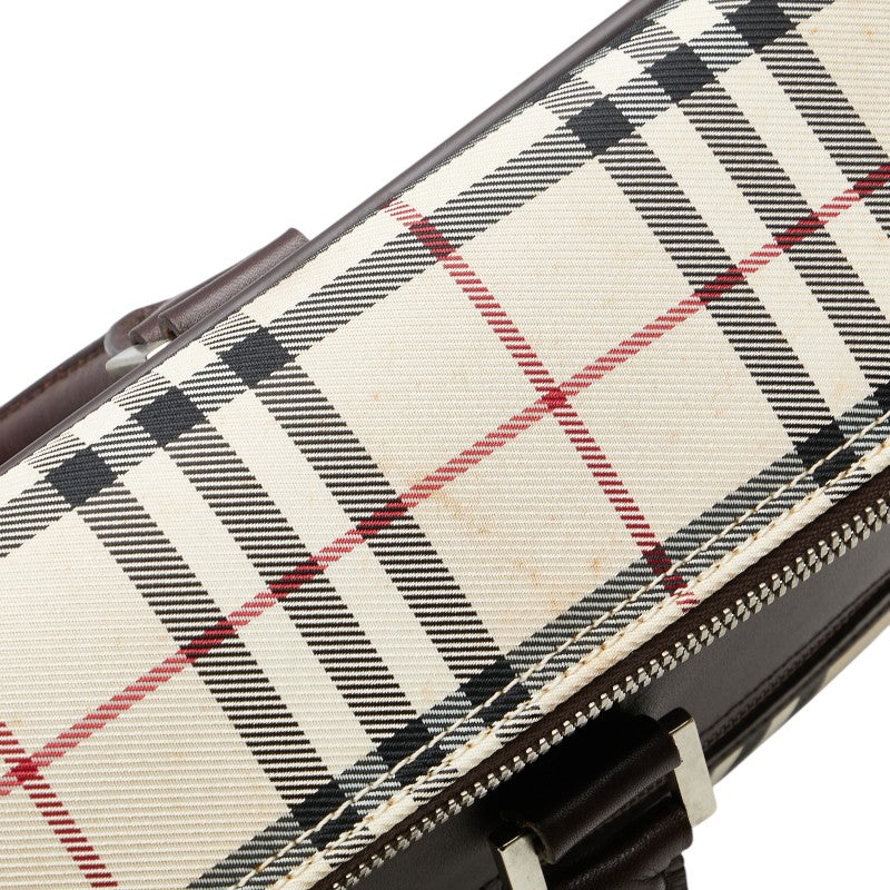 Burberry Nova Check Canvas Leather Briefcase