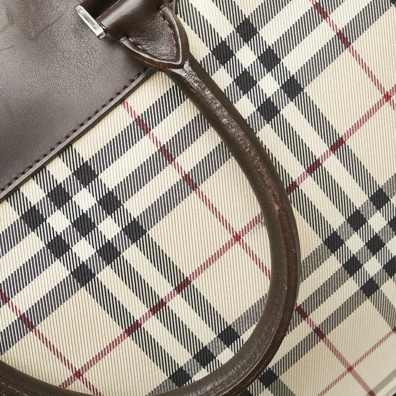 Burberry Nova Check Canvas Leather 2way Bag
