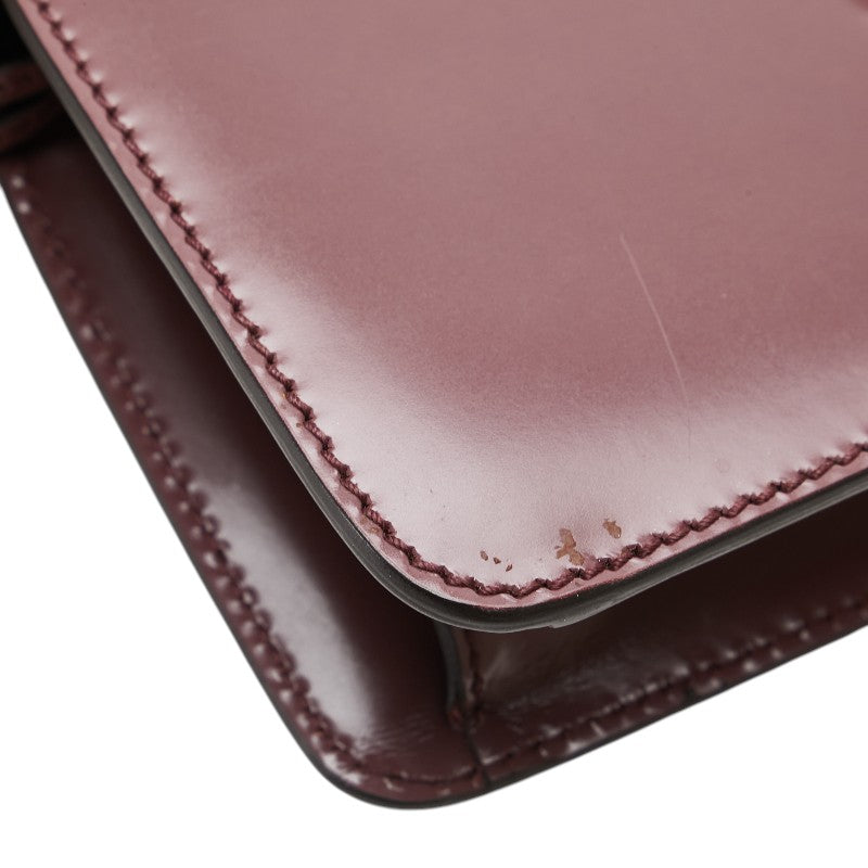 Gucci Lock Leather Clutch Bag