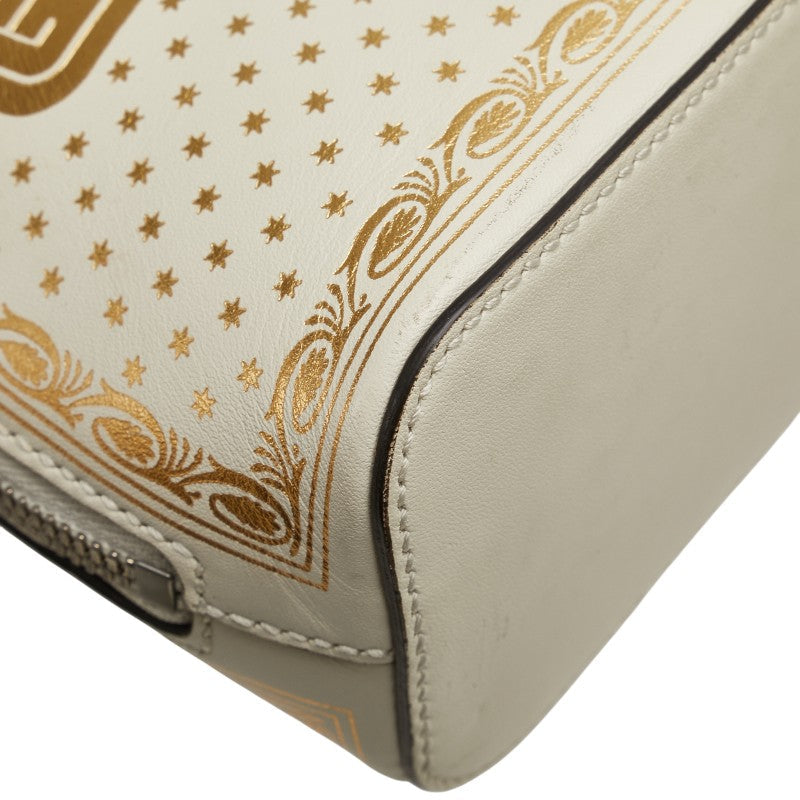 Gucci GUCCY Print Leather Shoulder Bag