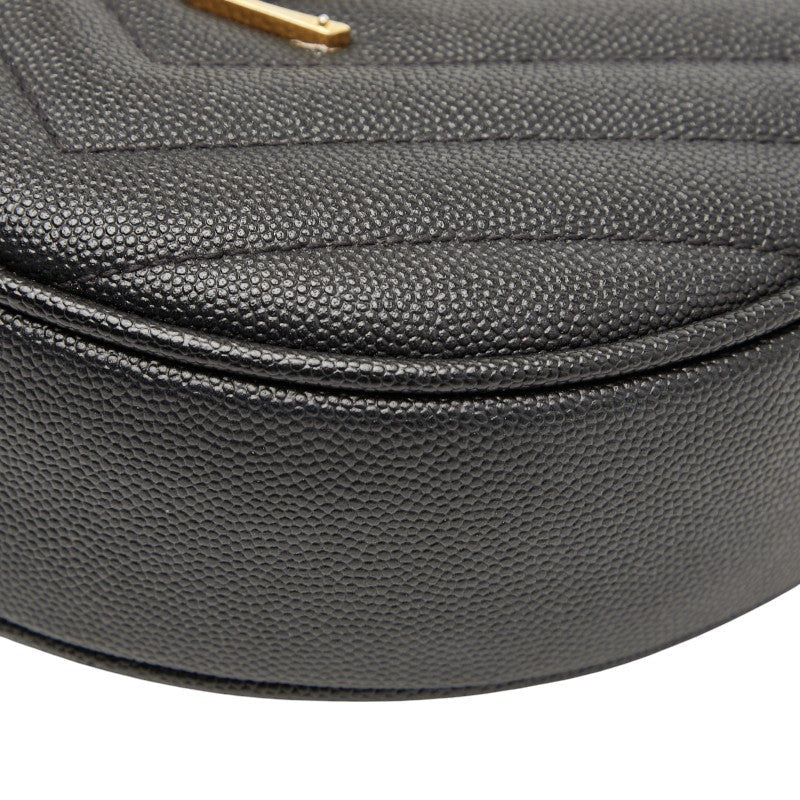 Saint Laurent Vinyle YSL Logo Calfskin Chain Shoulder Bag
