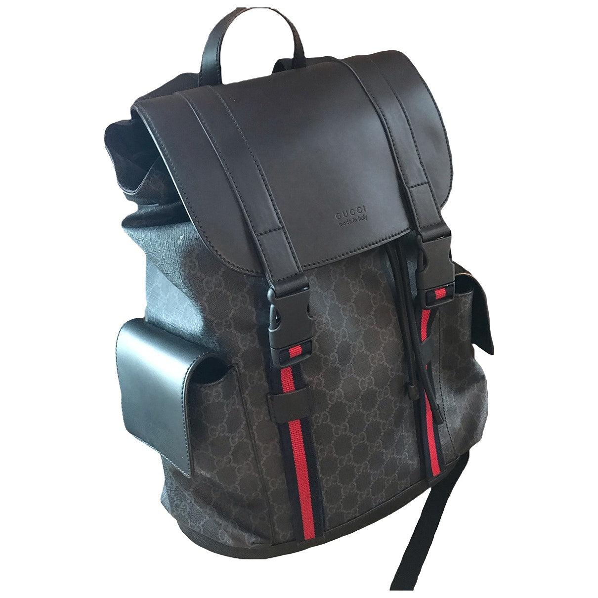 Gucci anthracite cloth bag