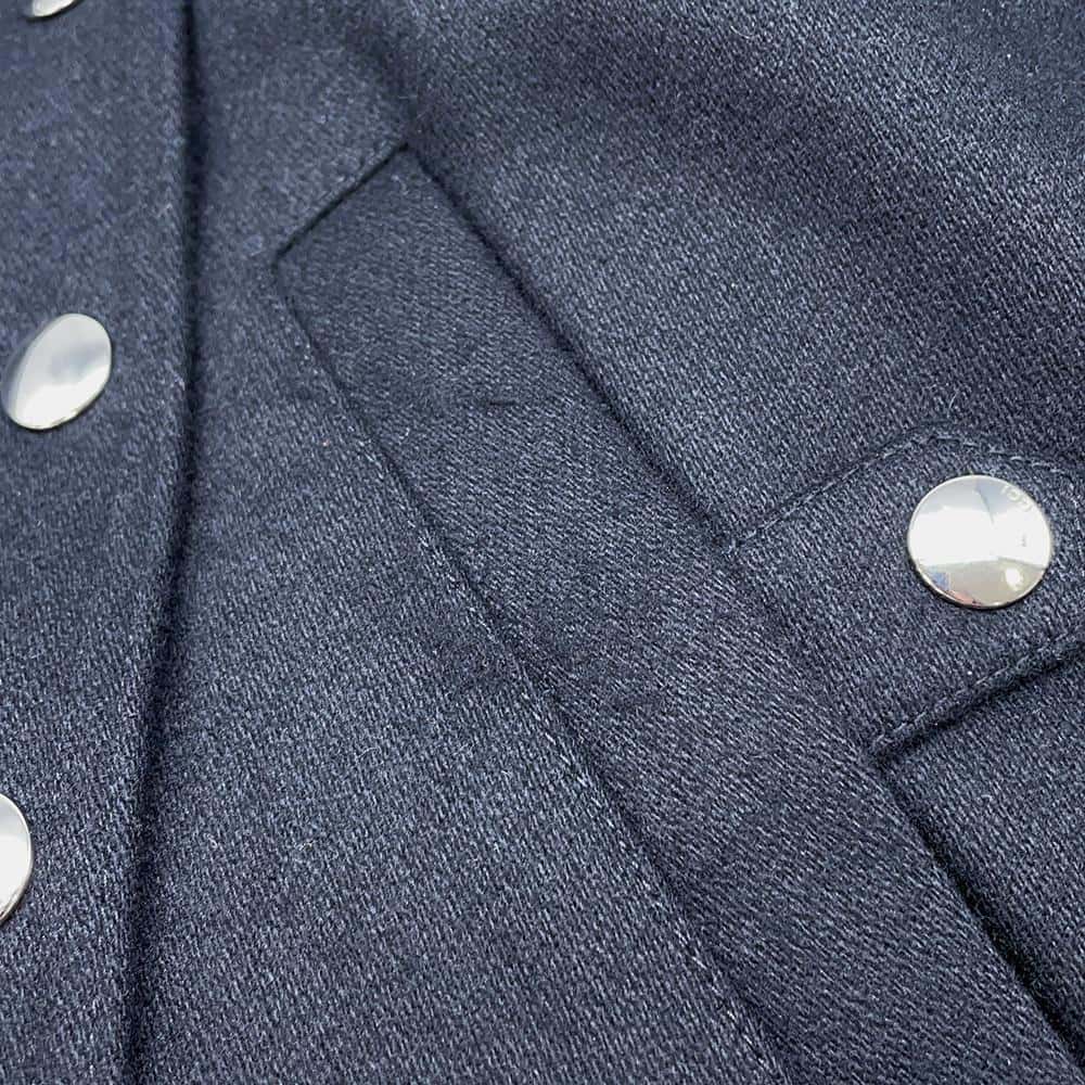 GUCCI ?Bomber jacket with button details Size 40 Black712880 Wool 100%