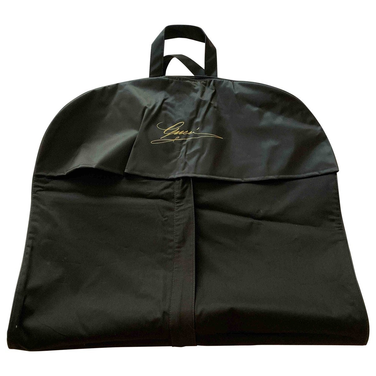 Gucci brown cloth travel bag