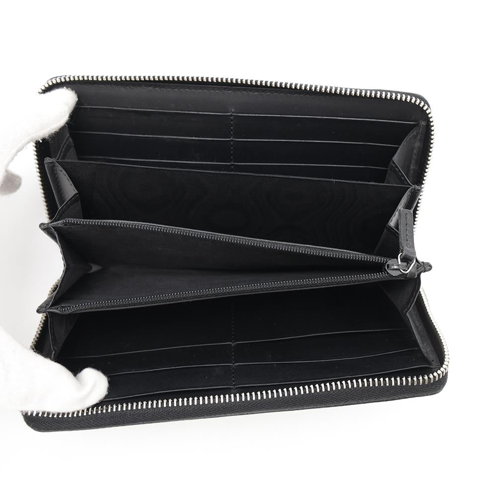 GUCCI ?Eagle GG Supreme Zip Around Wallet Black451273 GG SupremeCanvas