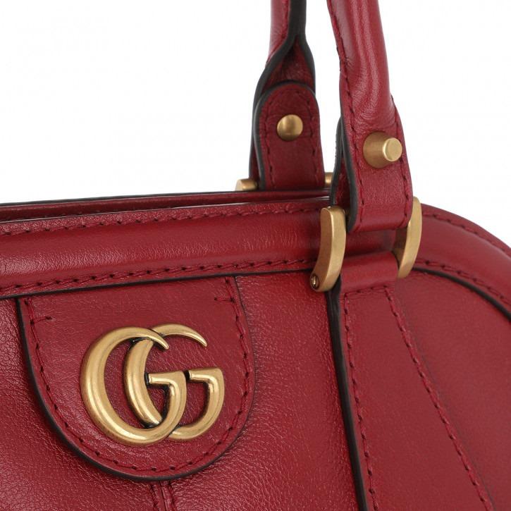 Gucci Monogram Leather Top Handle Tote