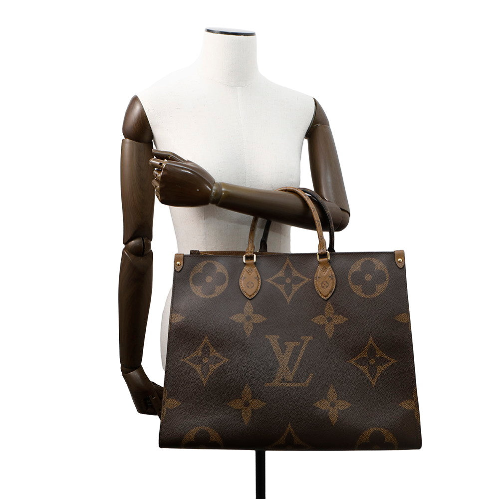 LOUIS VUITTON Onthego RedM45320 Monogram Monogram Reverse Canvas Monogram Giant Size GM