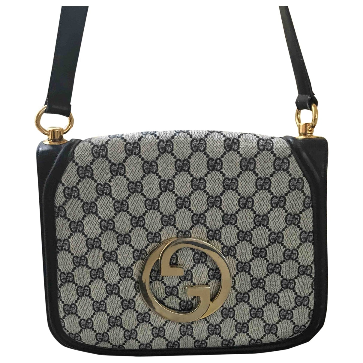 Gucci blue cloth handbag