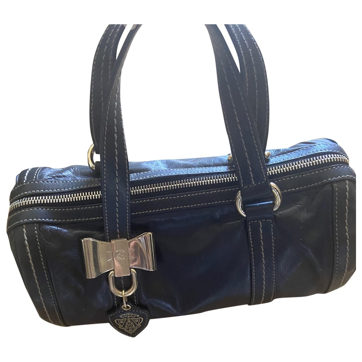 Gucci black leather handbag