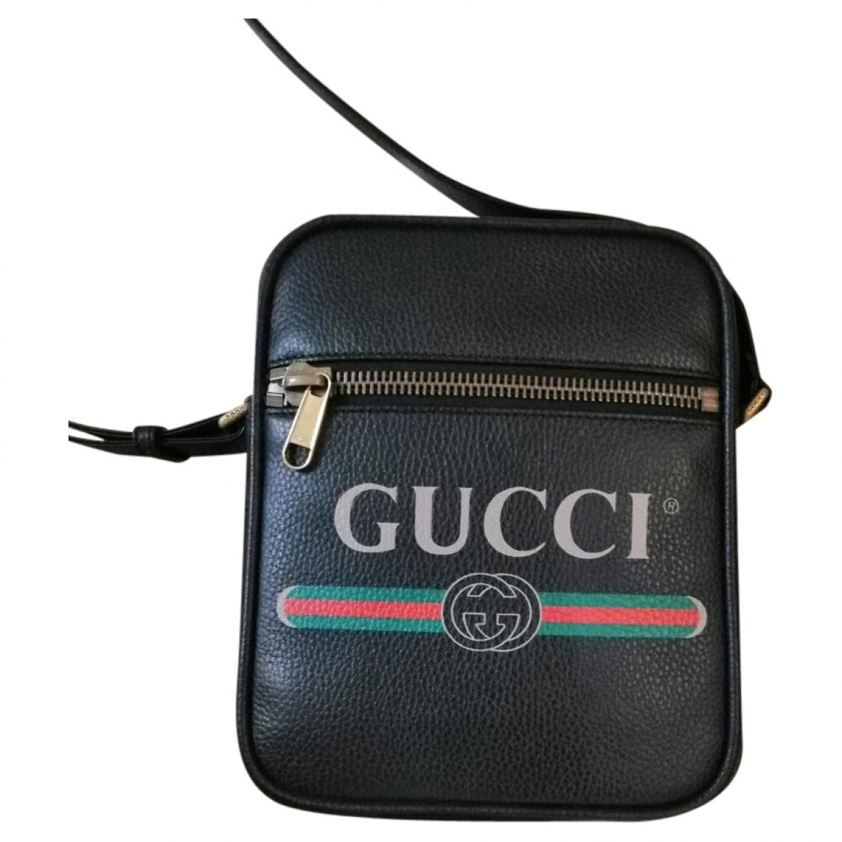 Gucci black leather bag