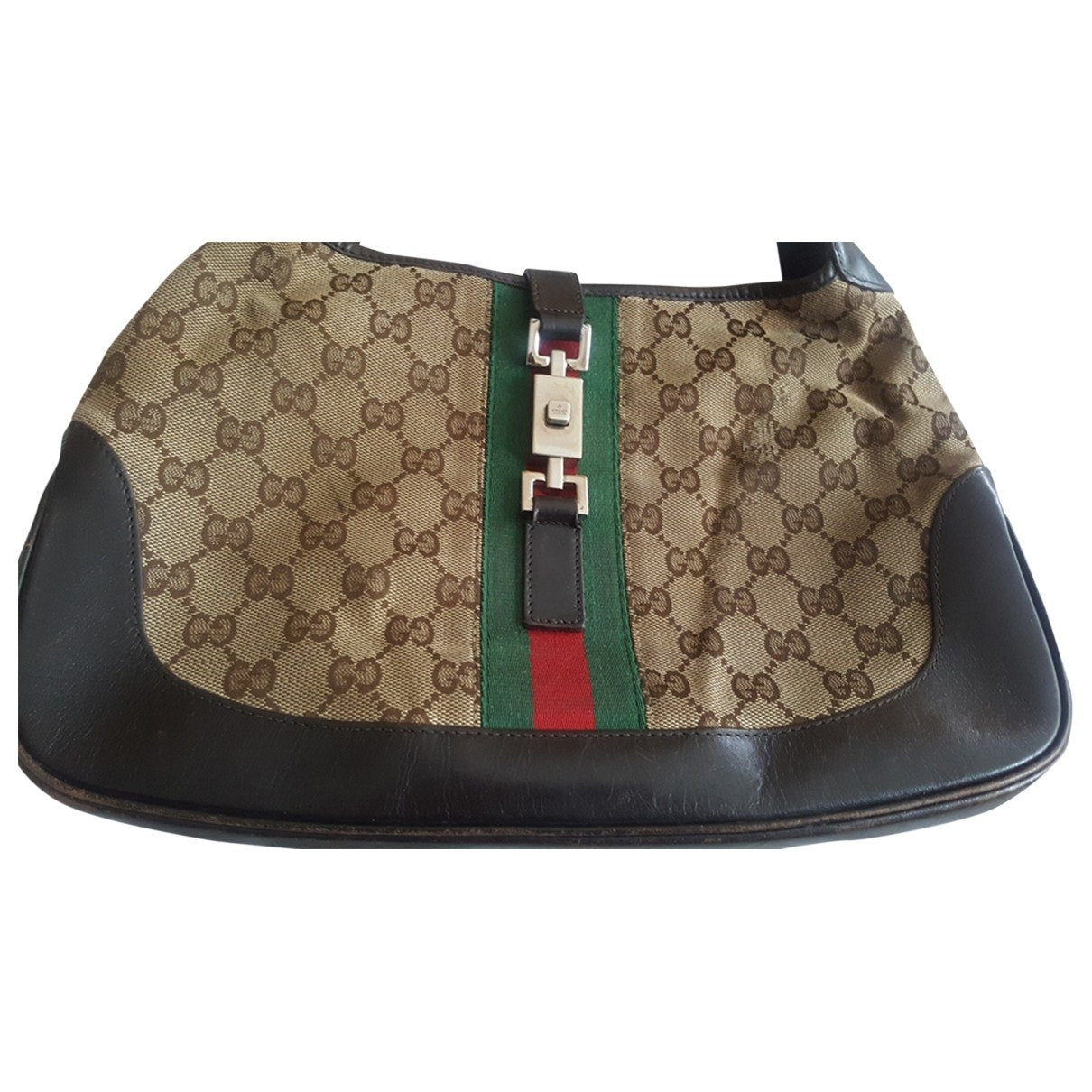 Gucci jackie brown cloth handbag