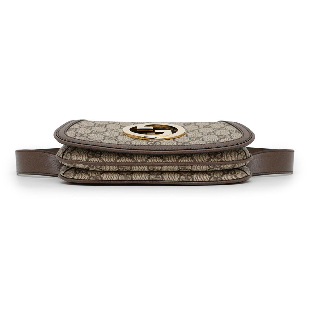 GUCCI ?GG Supreme Blondie Belt Bag Beige/Brown703807 PVC Leather