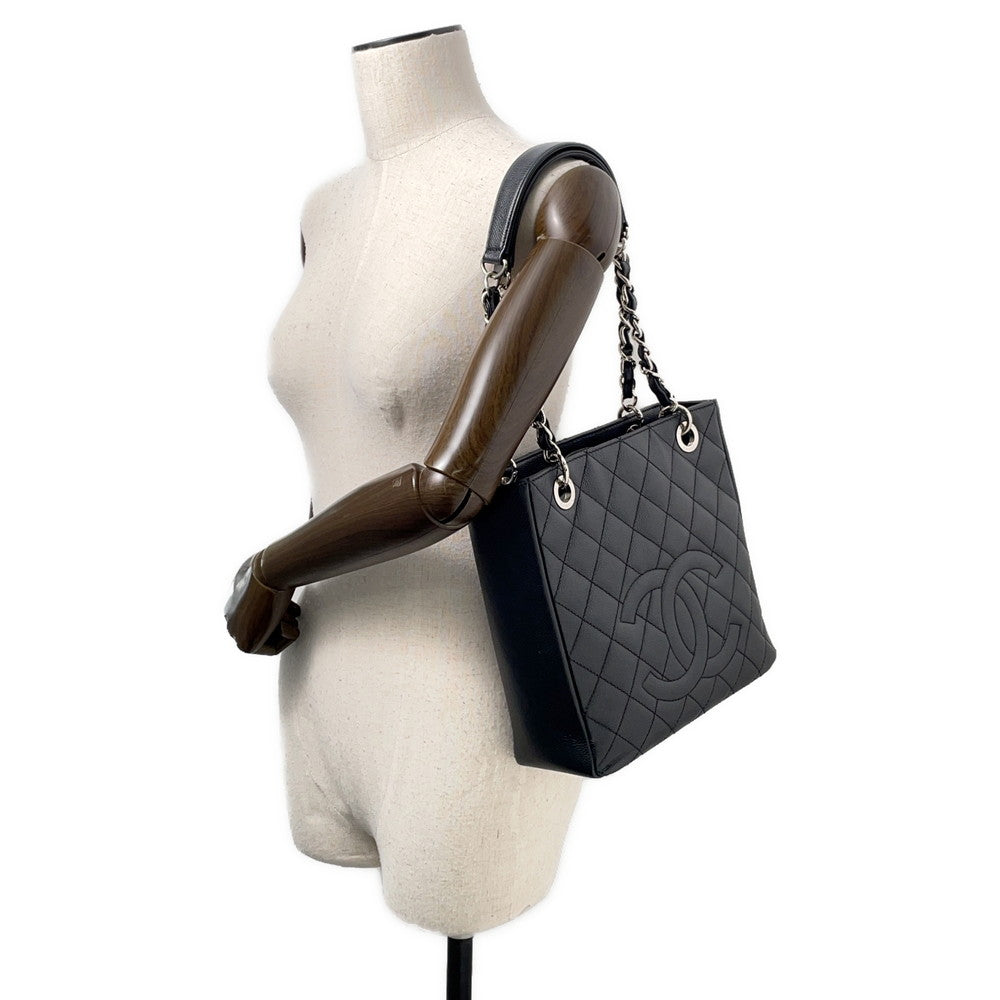CHANEL PST ChainTote Bag BlackA50994 Caviar Leather