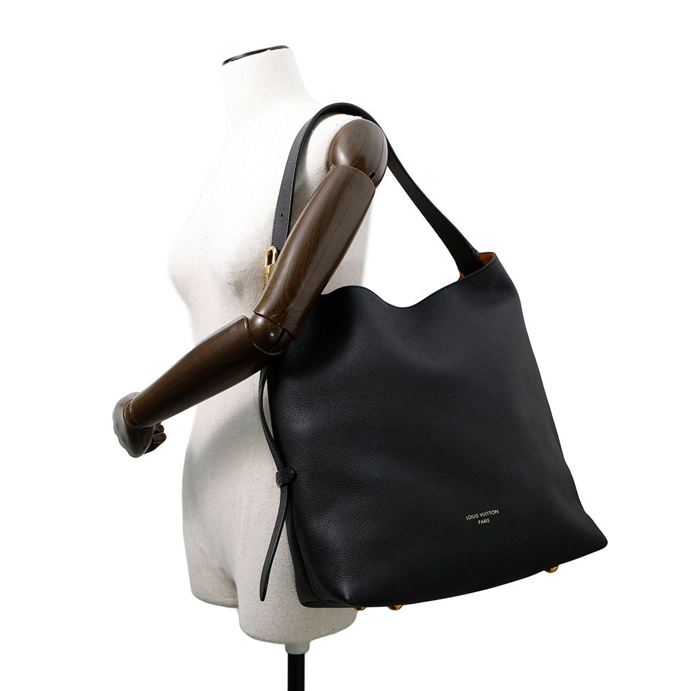 LOUIS VUITTON Lowkey Hobo NoirM24856 Grained Calf Leather Size MM