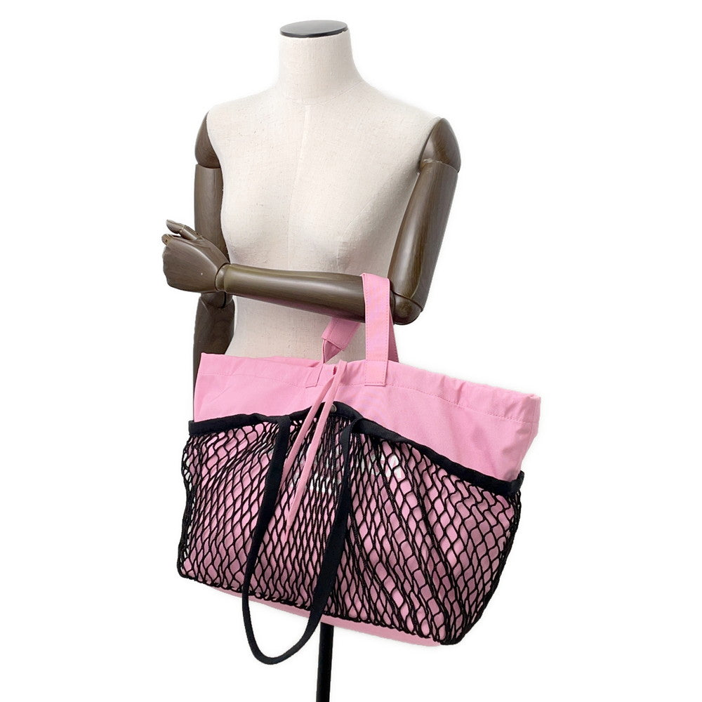 BALENCIAGA Tote Bag Pink/Black791809 Canvas Size Medium