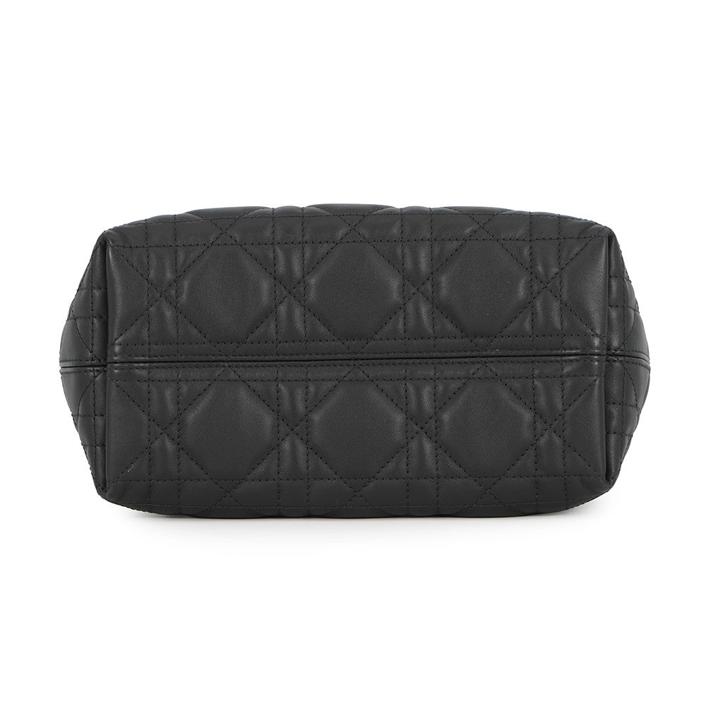 Dior TouJules Macrocannage Handbag BlackM2822OSNW_M900 Calf Leather Size Small