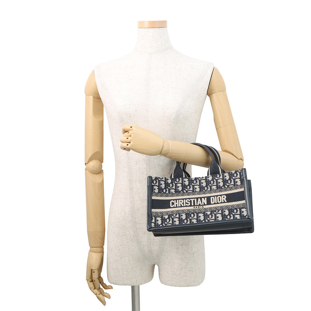 Dior East West Book Tote NavyM1326CZBB_M928 Canvas