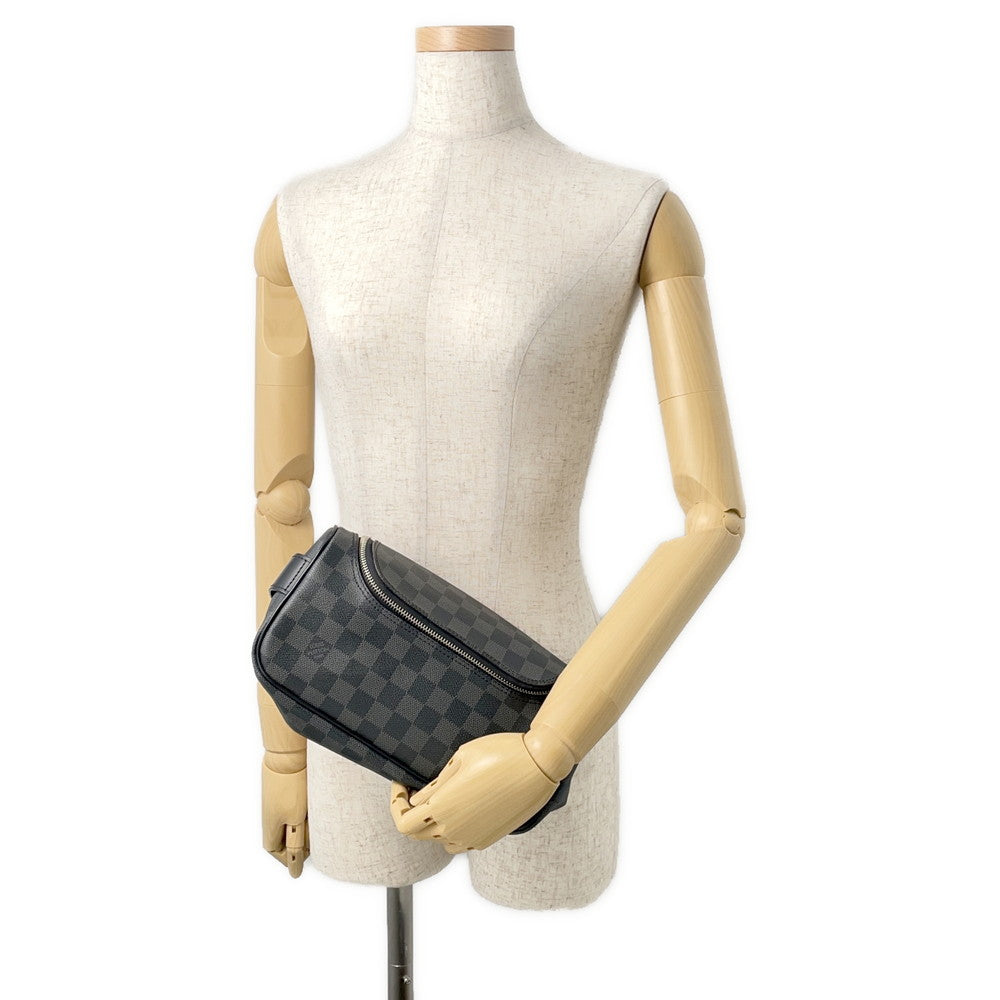 LOUIS VUITTON Toilette Pouch NoirN47625 Damier Graphite