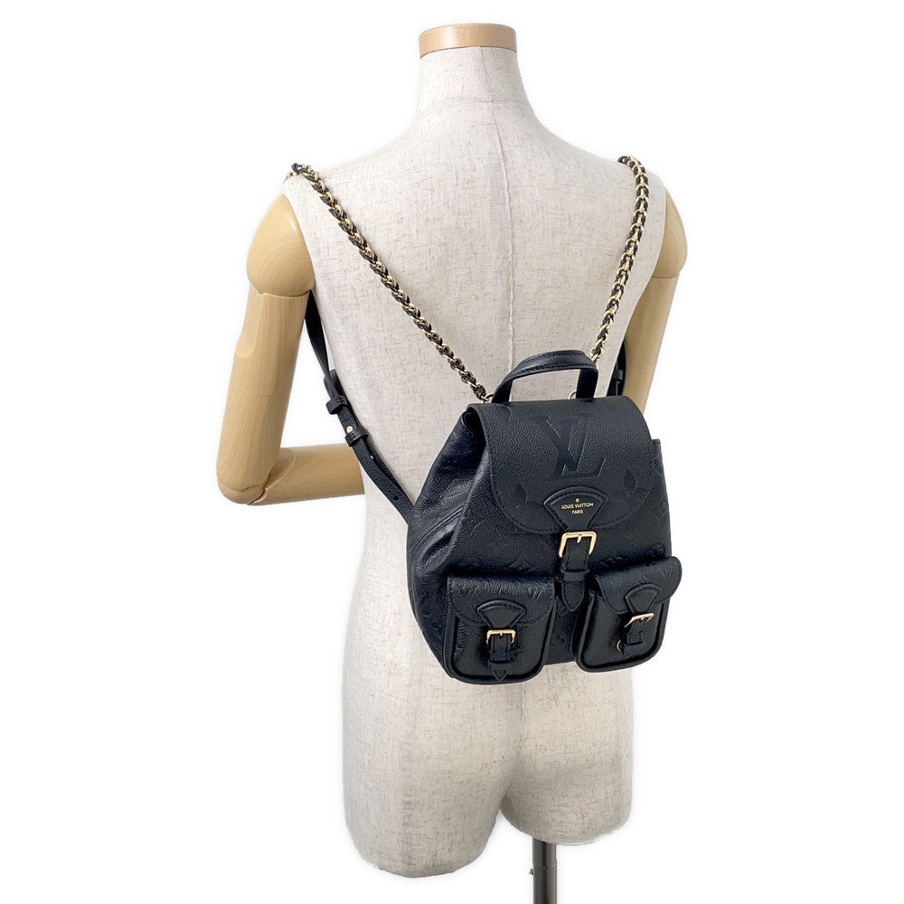 LOUIS VUITTON backup NoirM47072 Monogram Empreinte Leather