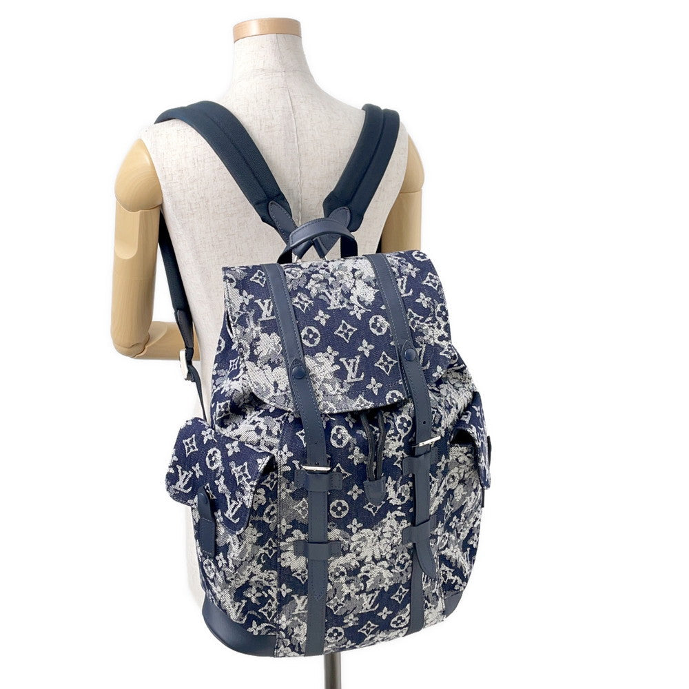 LOUIS VUITTON Christopher NavyM57280 Monogram Tapestry Size PM