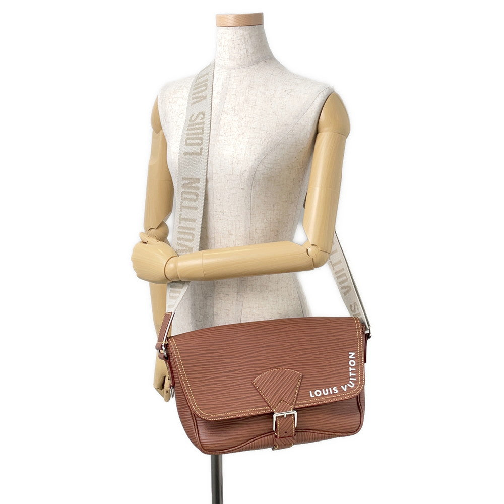 LOUIS VUITTON Montsouris Messenger BrownM23097 Epi XL Calf Leather