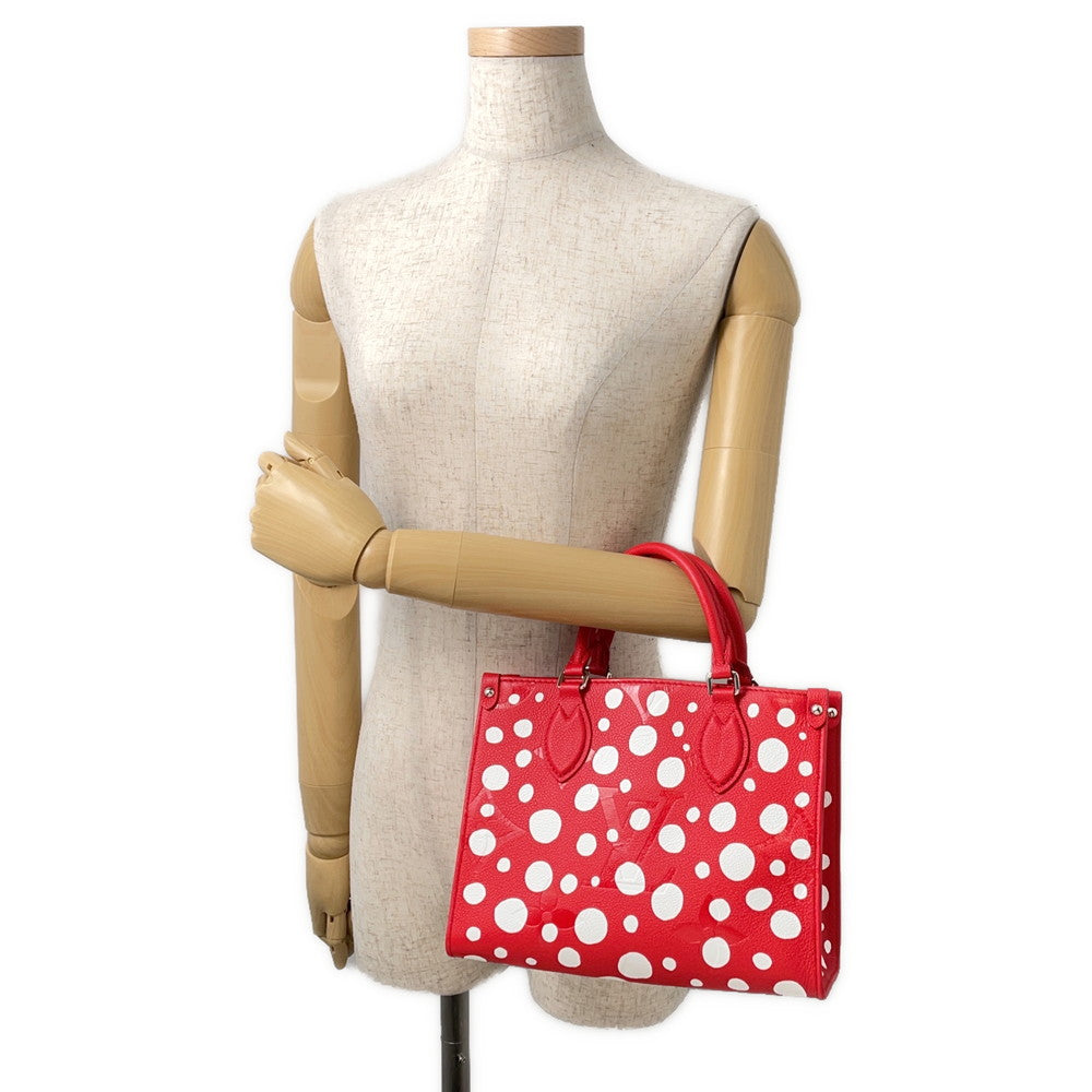 LOUIS VUITTON LVxYK Onthego Rouge WhiteM46412 Monogram Empreinte Leather Infinity Dot Size PM