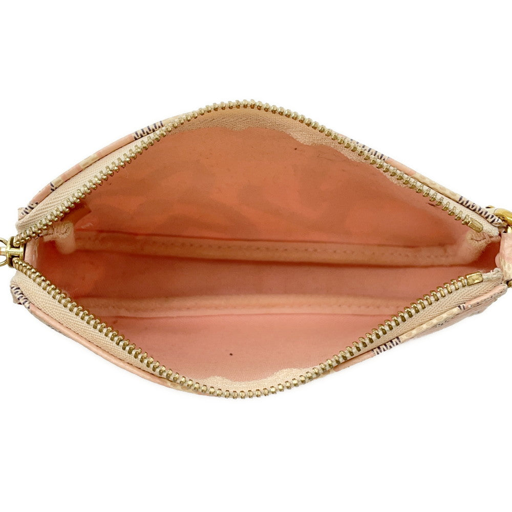 LOUIS VUITTON Mini Pochette Accessoires PinkN60051 Damier Azur Tahiti
