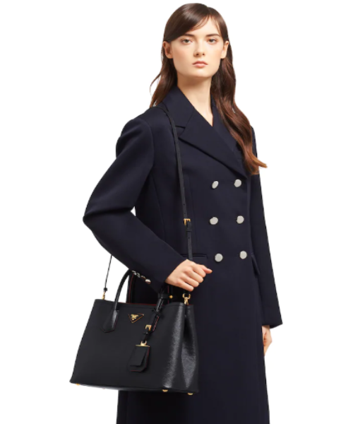 Prada Double Medium Bag Black