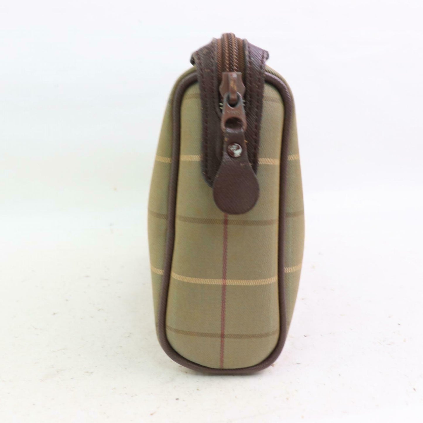 Burberry Clutch Olive Canvas (SHC1-14523)
