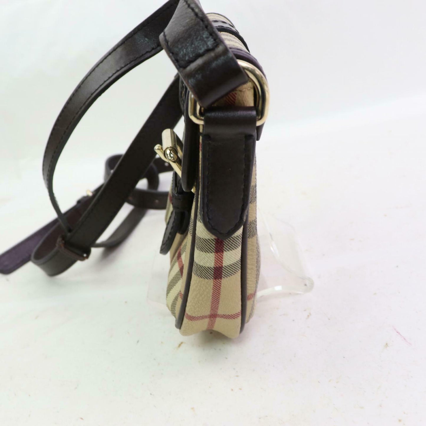 Burberry Shoulder Bag Light Brown PVC (SHC7-10093)