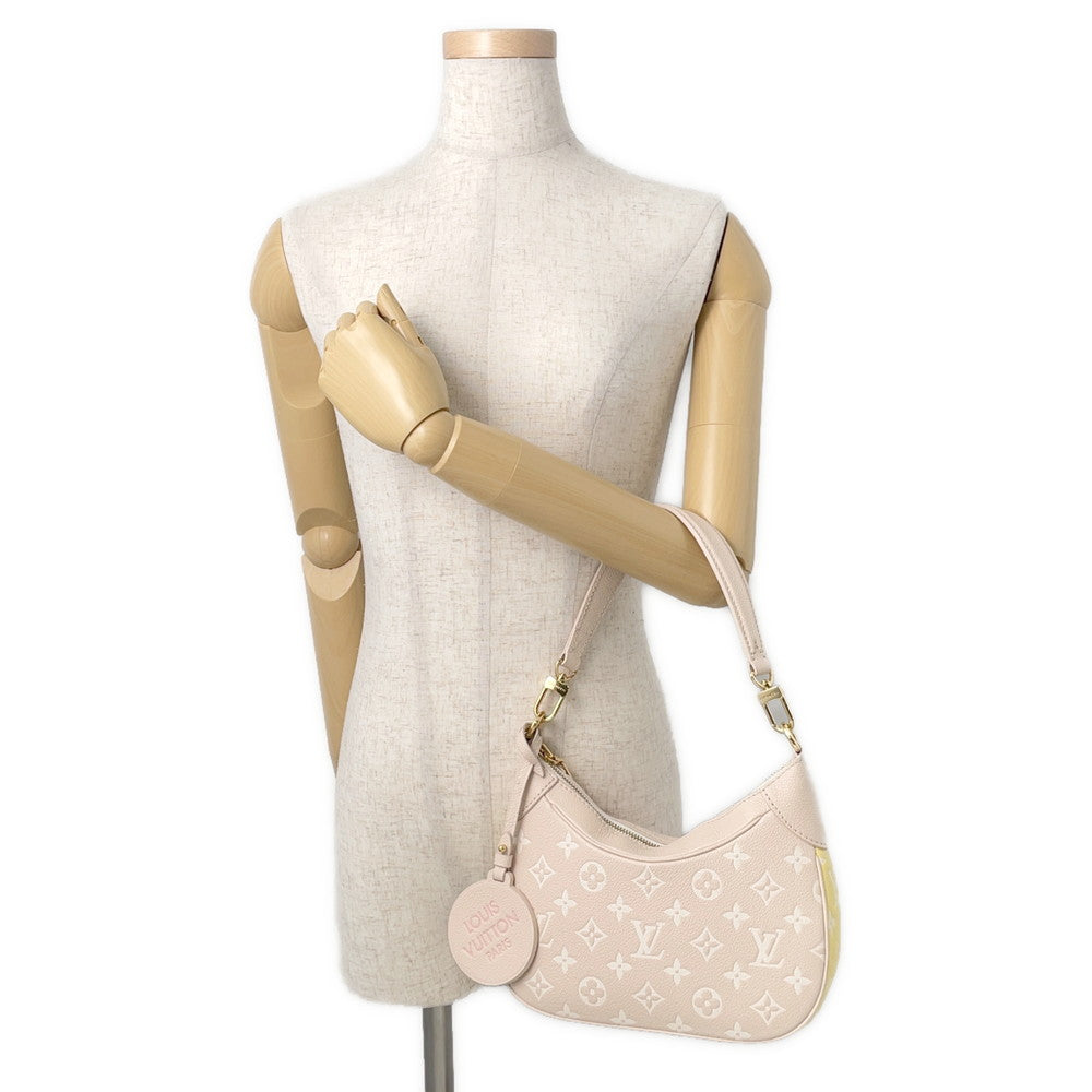 LOUIS VUITTON Bagatelle NM Beige Pink YellowM46113 Monogram Empreinte Leather