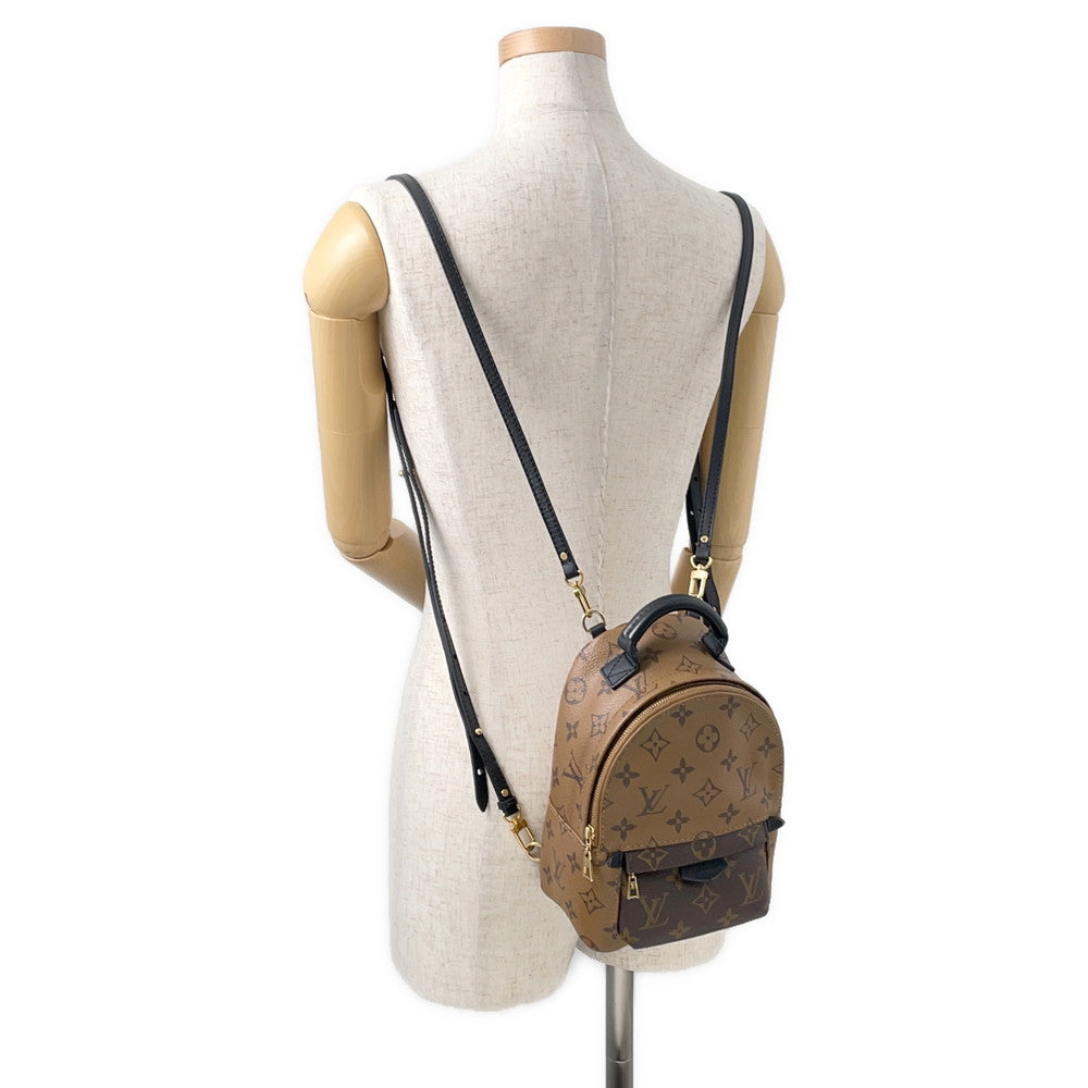LOUIS VUITTON Palm Springs Backpack NoirM44872 Monogram Monogram Reverse Canvas Size MINI