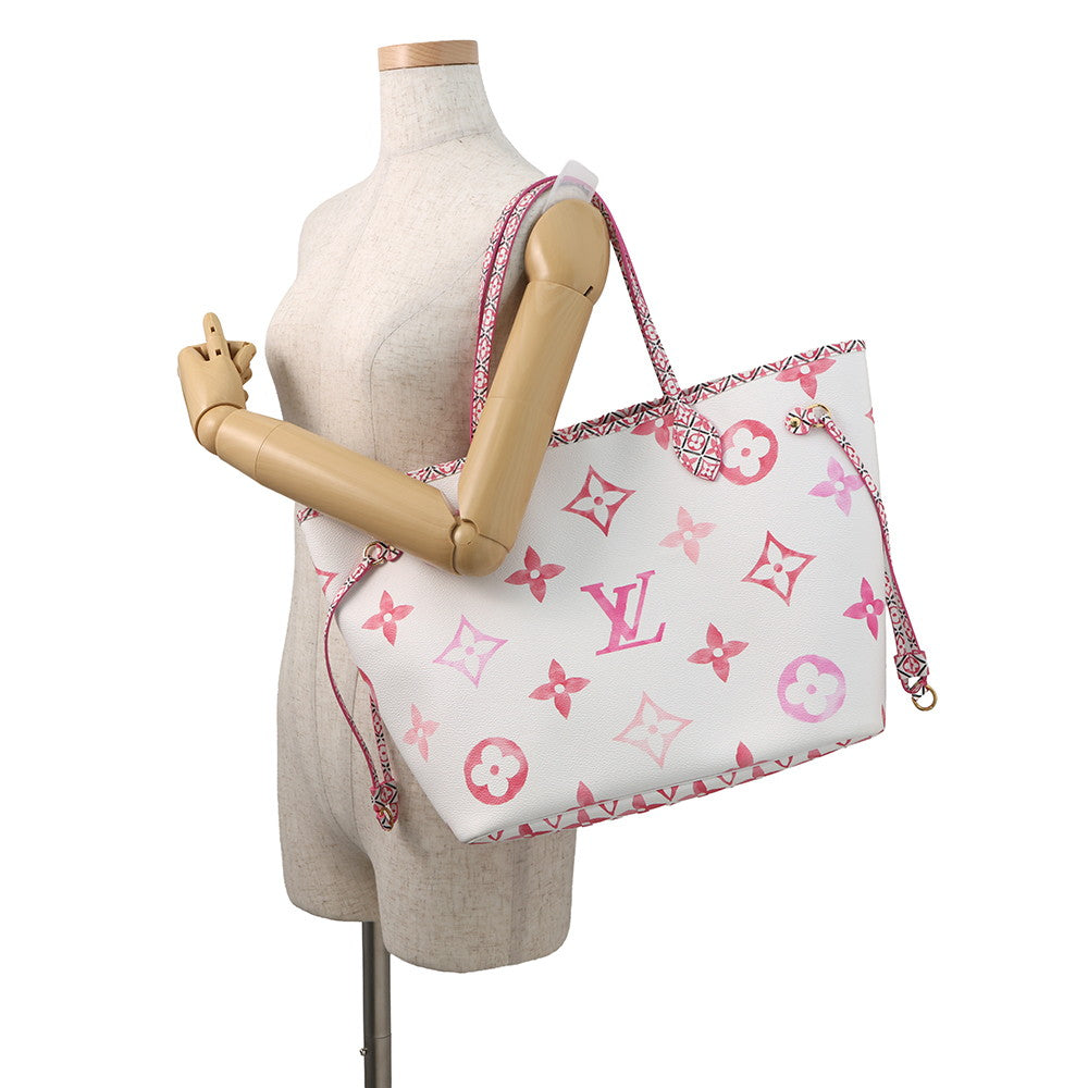 LOUIS VUITTON Neverfull RoseM22980 Monogram Visor Pool Size MM