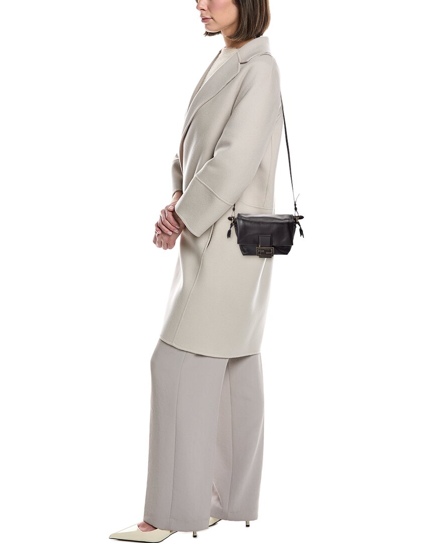 Fendi Mamma Baguette Small Leather Shoulder Bag