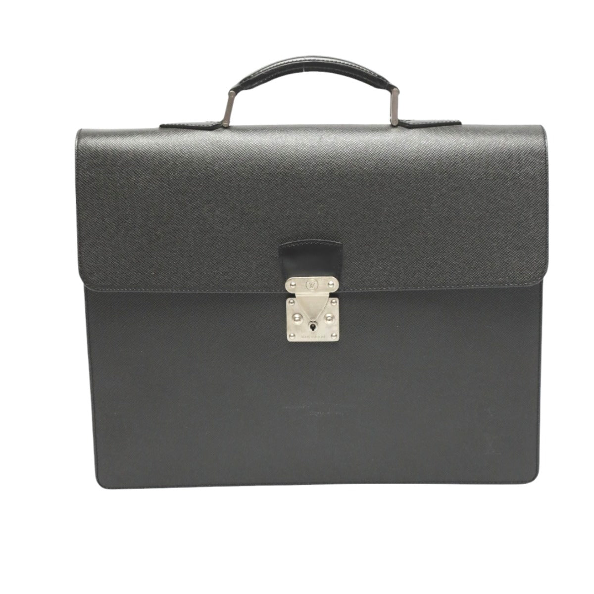 LOUIS VUITTON Handbag M30032 Taiga black Documents bag Taiga Serviet Moskova mens