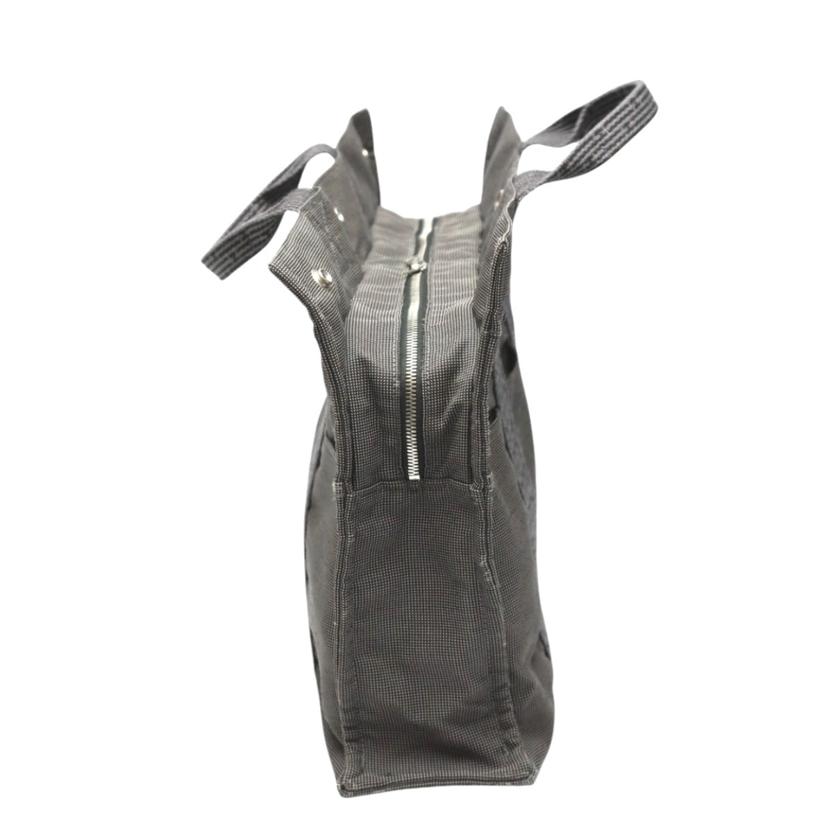HERMES Tote Bag canvas gray Tote MM Her Line canvas unisex(Unisex)
