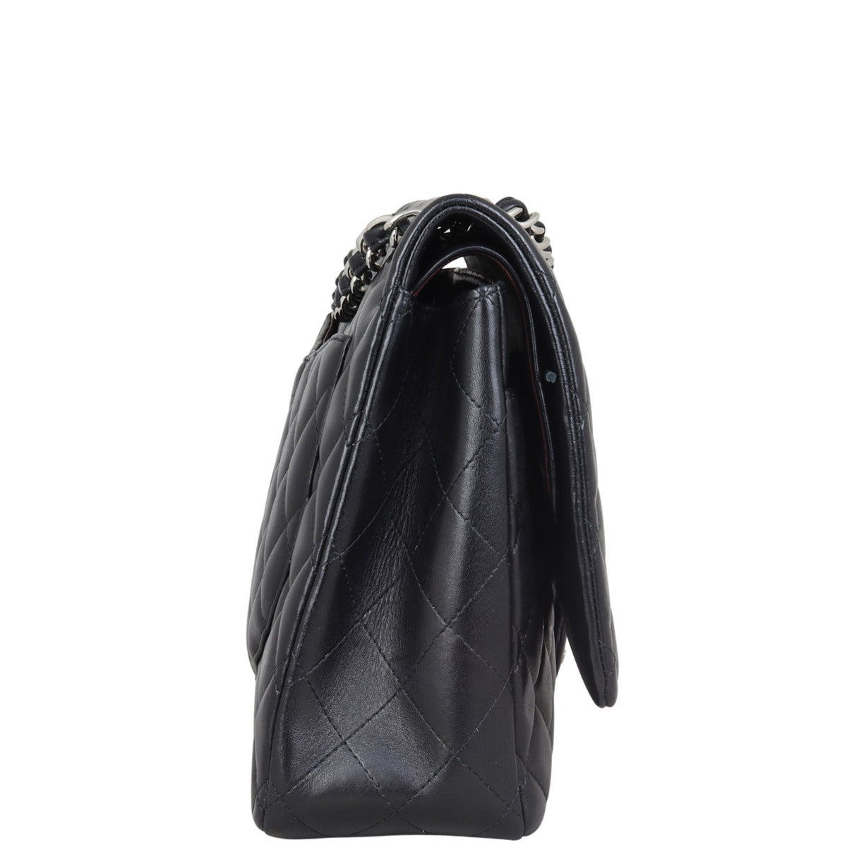 Chanel Classic Double Flap Maxi | Black Lambskin