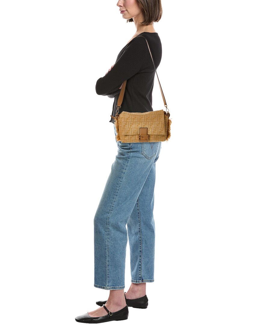 Fendi Mamma Baguette Medium Ff Jacquard Shoulder Bag