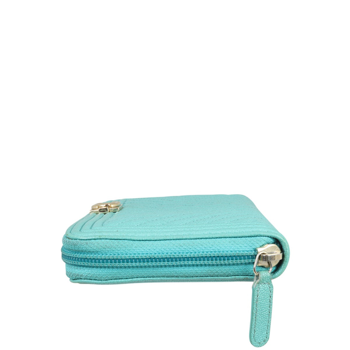 Chanel Boy Long Zip Around Wallet Chevron