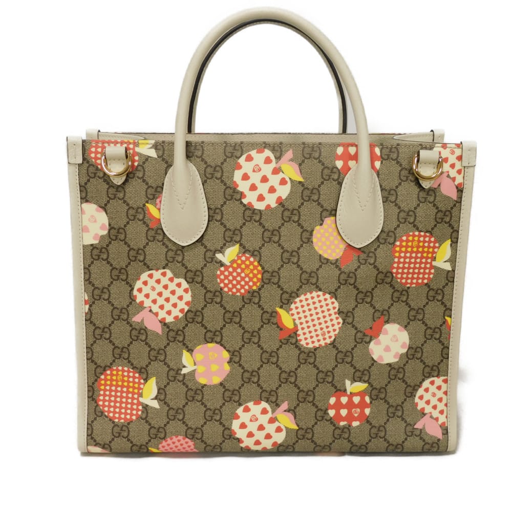 Gucci Les Pommes GG Supreme Canvas Tote Bag