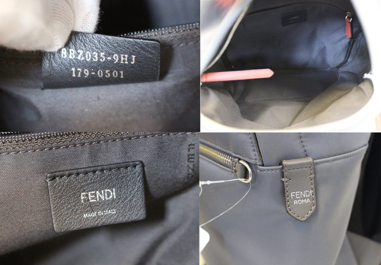 FENDI Zucca Monogram Canvas Backpack
