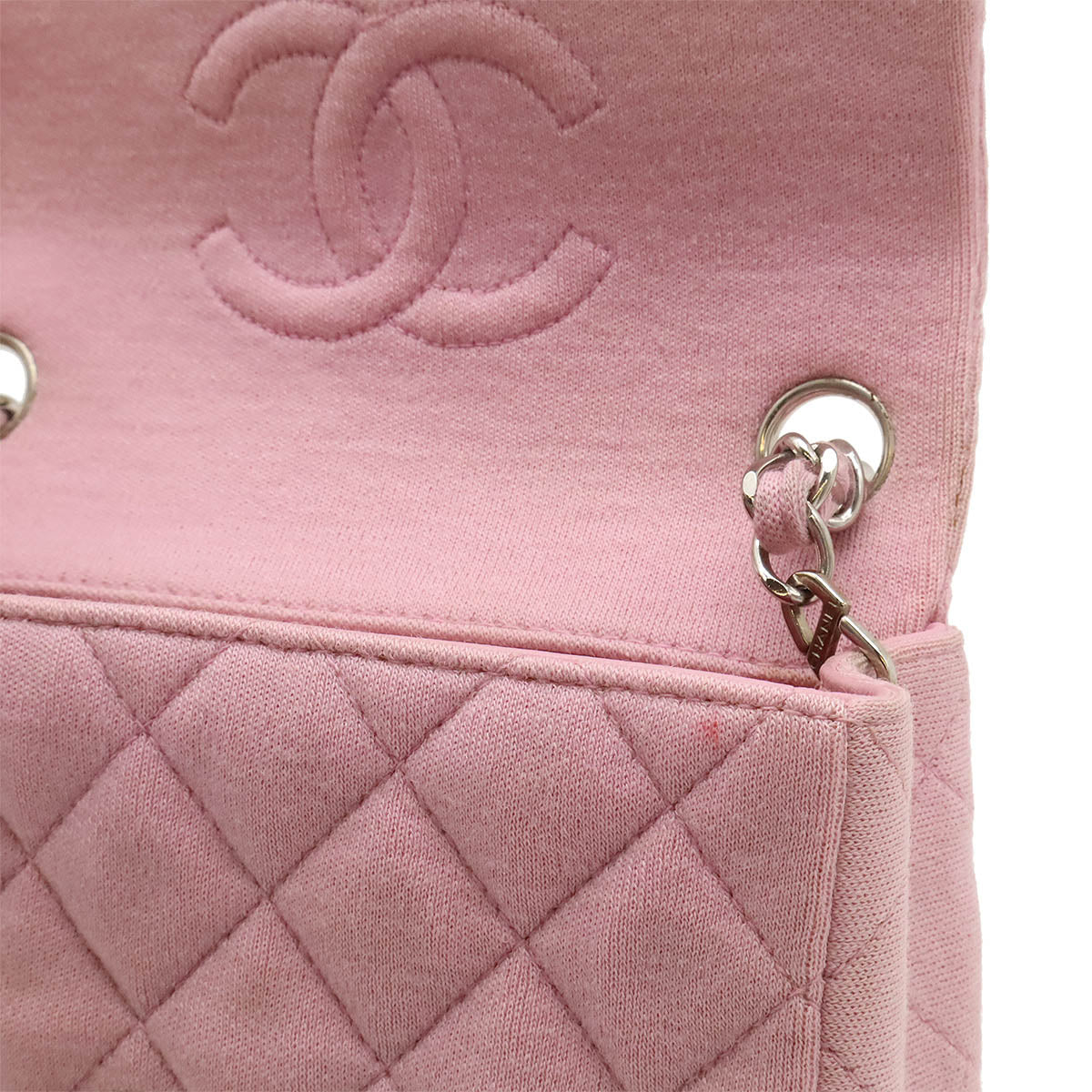Chanel Cotton Jersey Mini Matelassé Shoulder Bag A01115