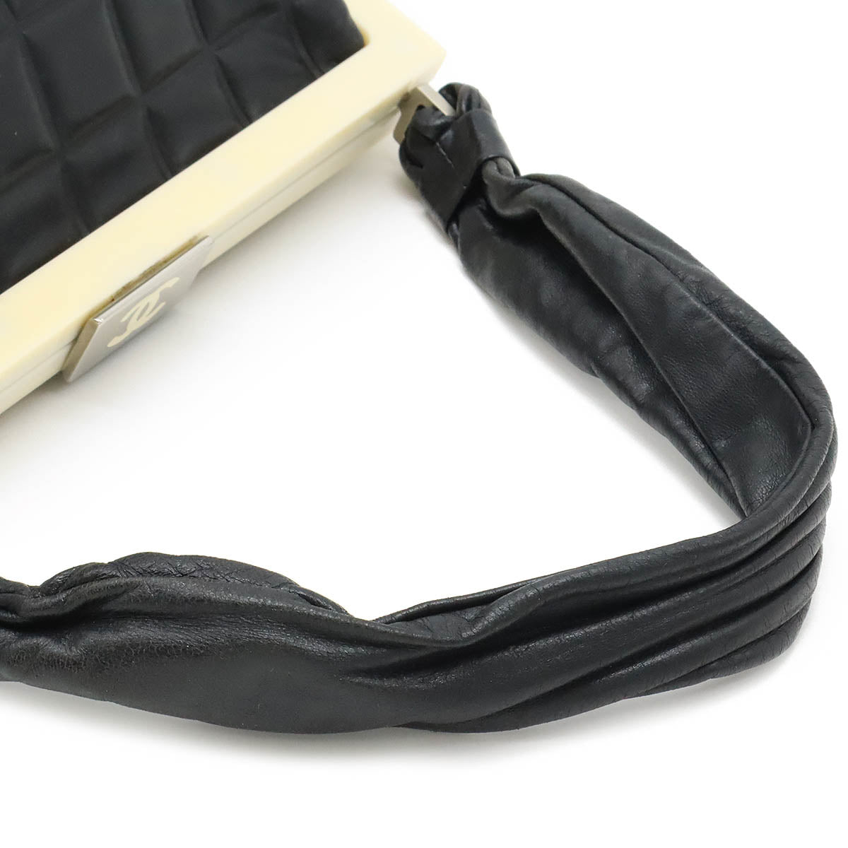 Chanel Leather Choco Bar Handbag Mini Bag