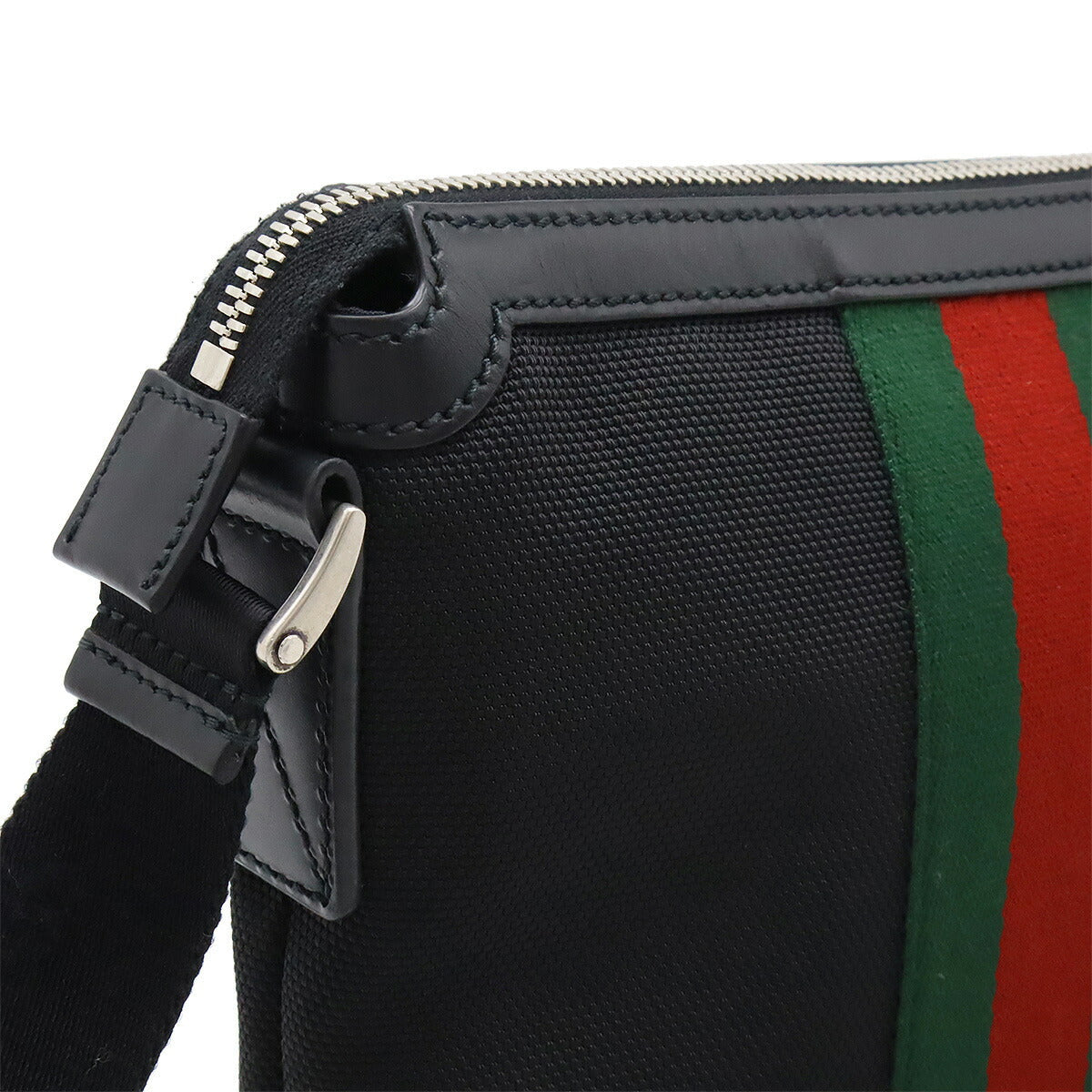Gucci Nylon Canvas/Leather Sheline Line Shoulder Bag 631195